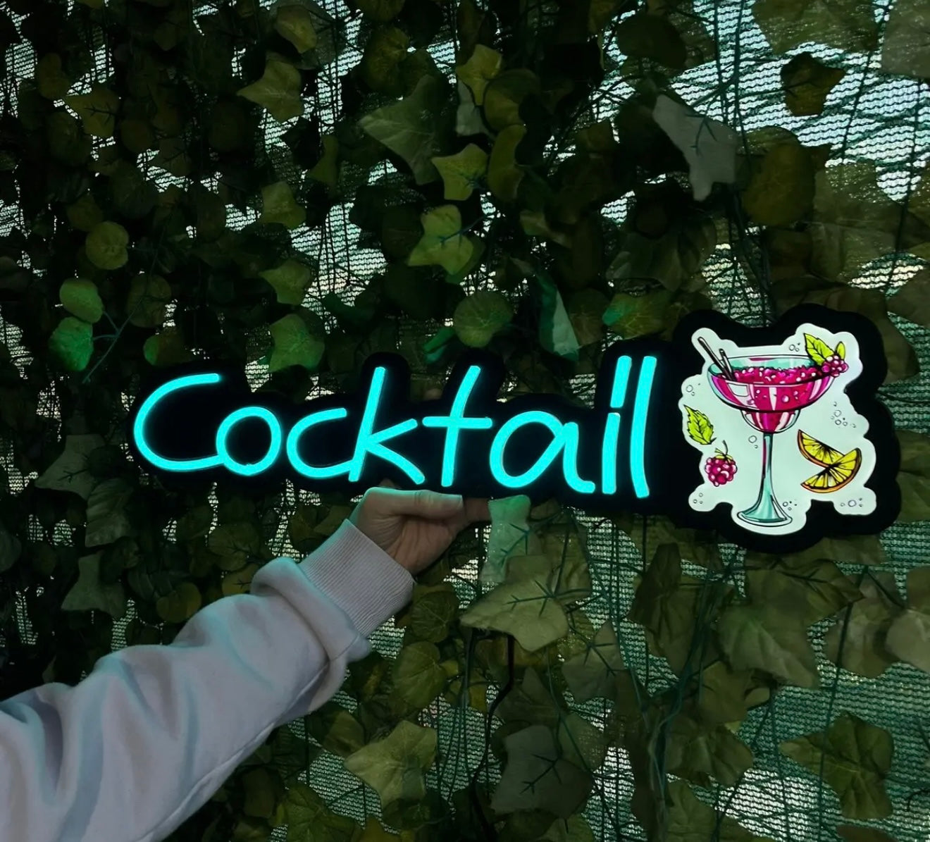 UV Baskılı Cocktail Neon Lamba | ByLamp