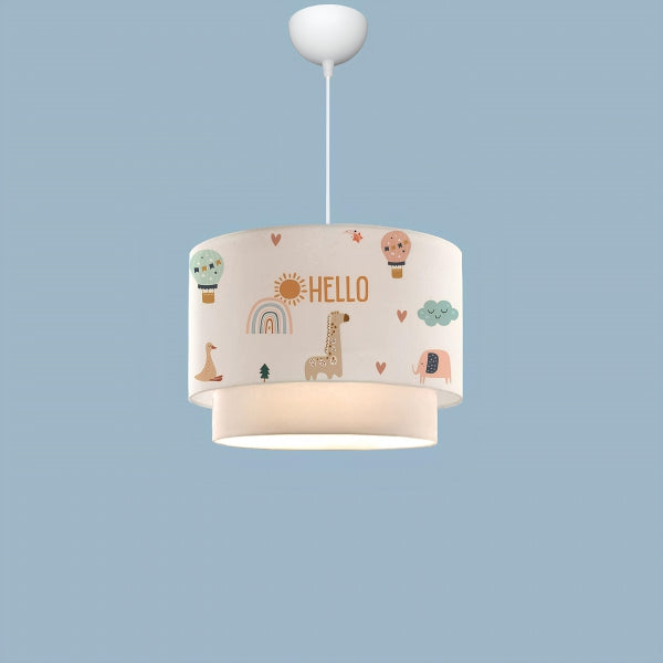 28' Children's Room Lighting Hello Friends Pendant Lamp | ByLamp