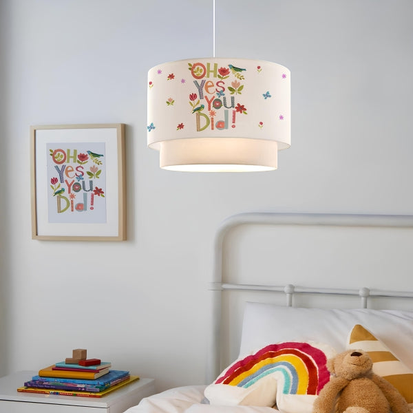 28' Children's Room Lighting Hello Friends Pendant Lamp | ByLamp