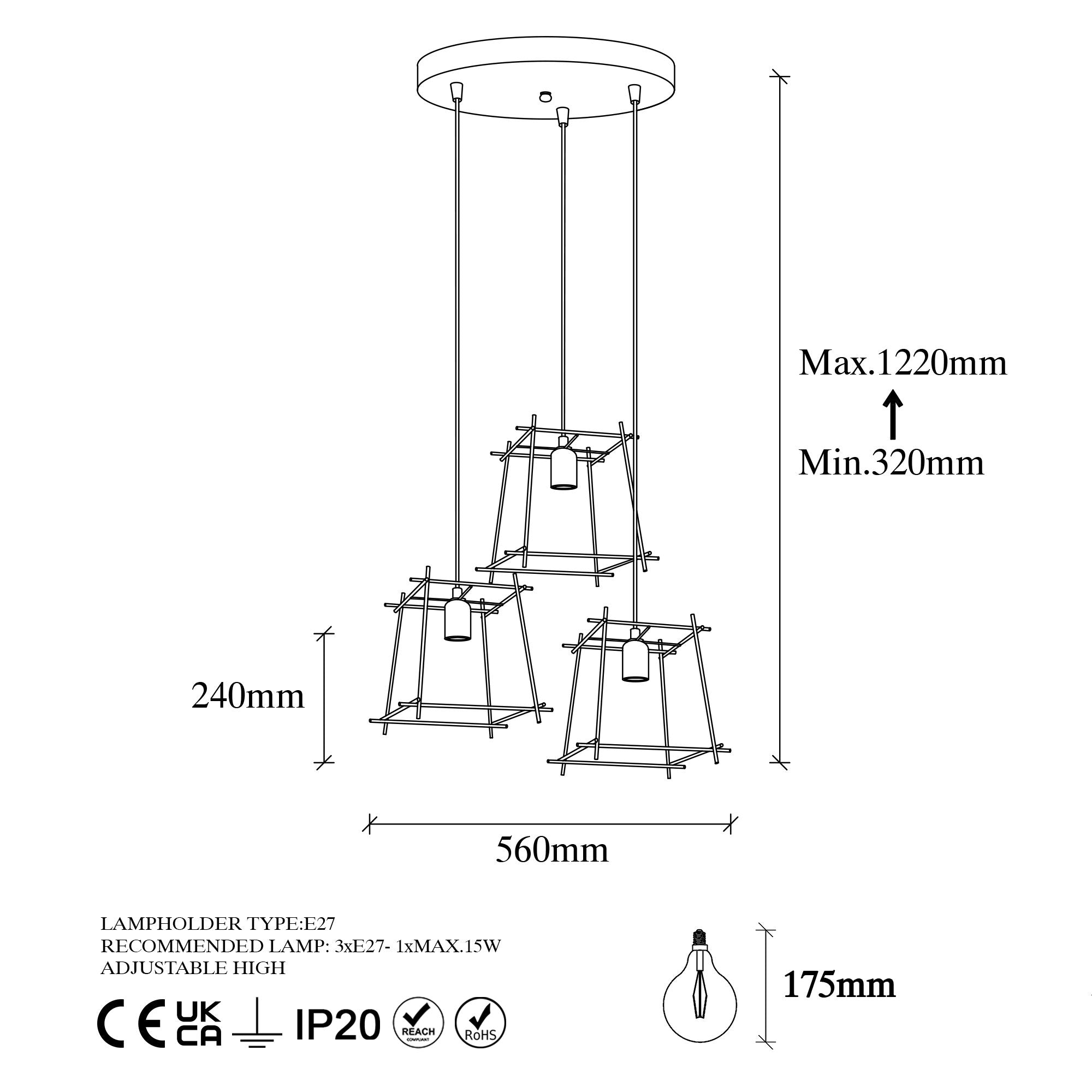 Coman 11281 Tel Sarkıt Aydınlatma | ByLamp