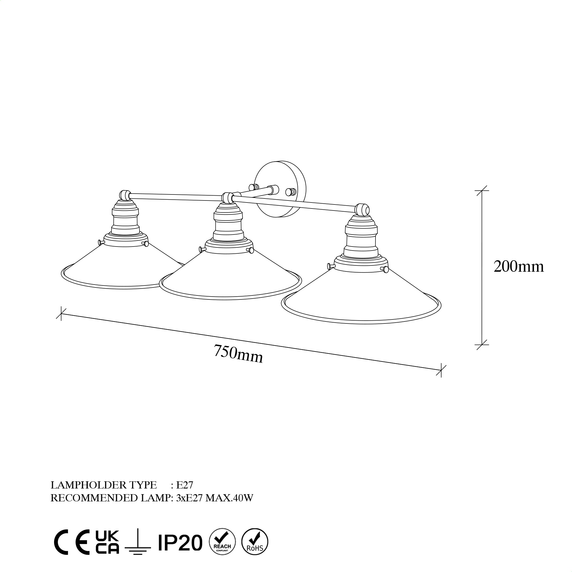 Conical 12186 Sıvama Aplik | ByLamp