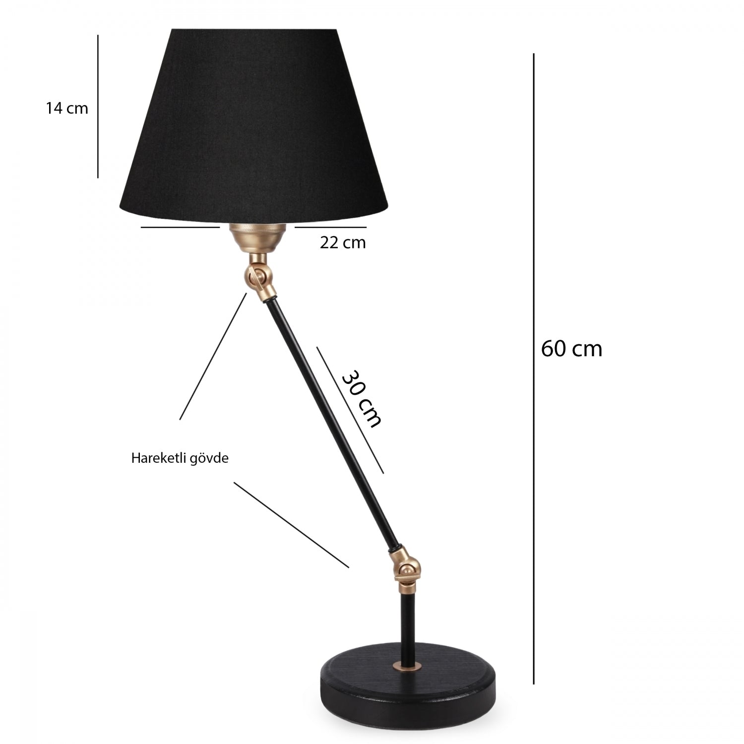 Dante Exclusive Moving Body Black Shade Lampshade | ByLamp