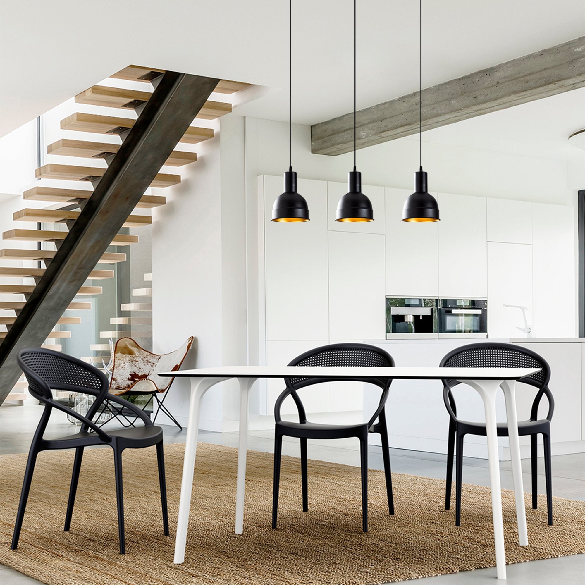 Darbuka 183 Black 2 Sıvama Sarkıt Aydınlatma | ByLamp