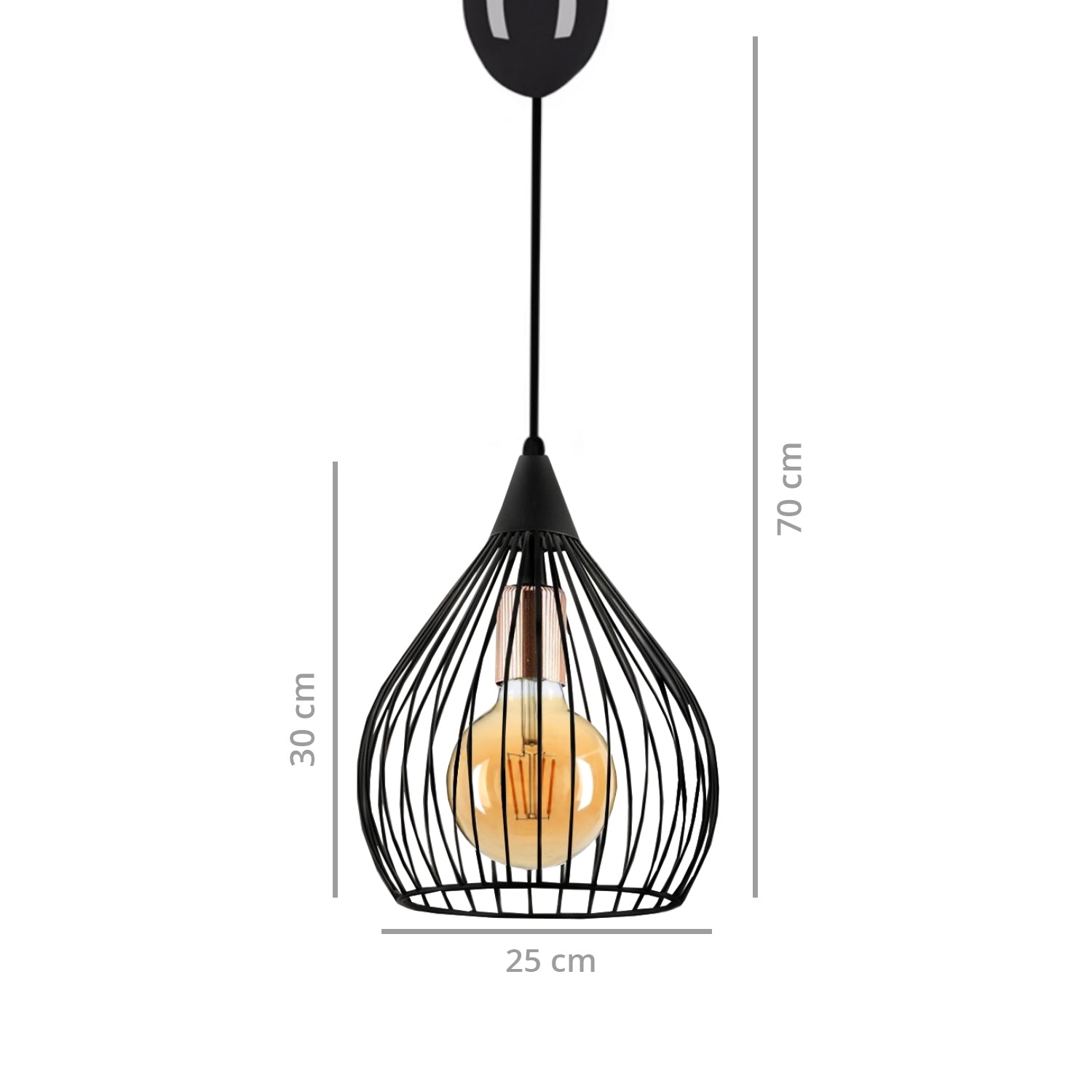 Decorative Metal Cage Wire Pendant Lamp | ByLamp