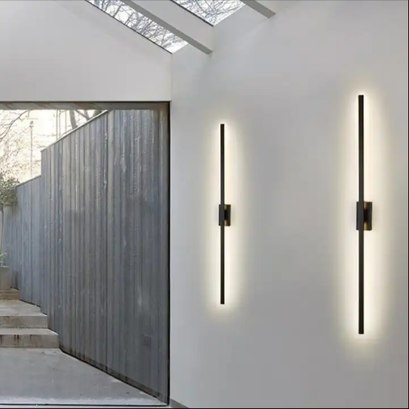 Duvara Yansımalı LED Aplik Siyah Renk