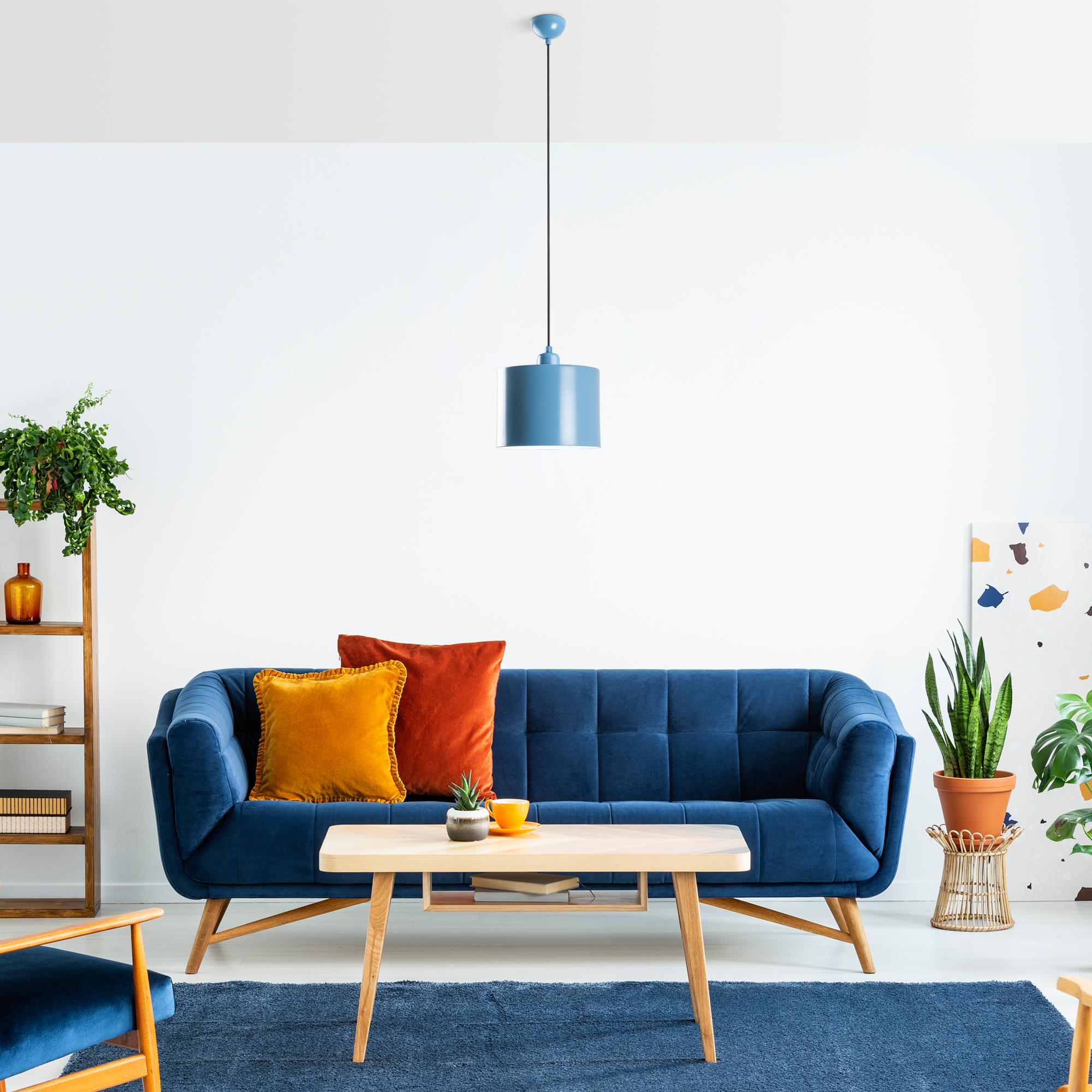 Düz 195 Açık Mavi 1 Sıvama Sarkıt Aydınlatma | ByLamp