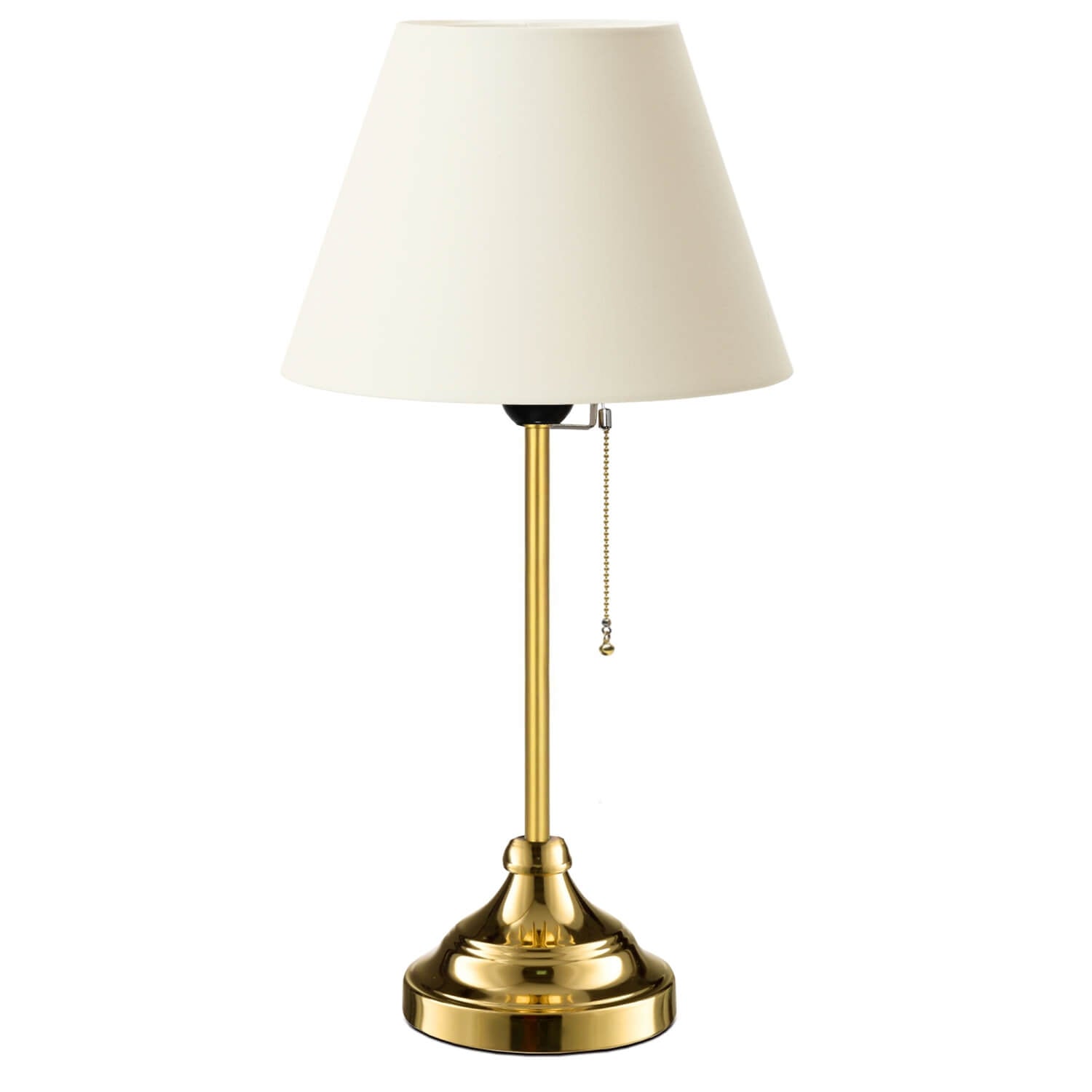 Edel Gold Body White Shade Lampshade | ByLamp