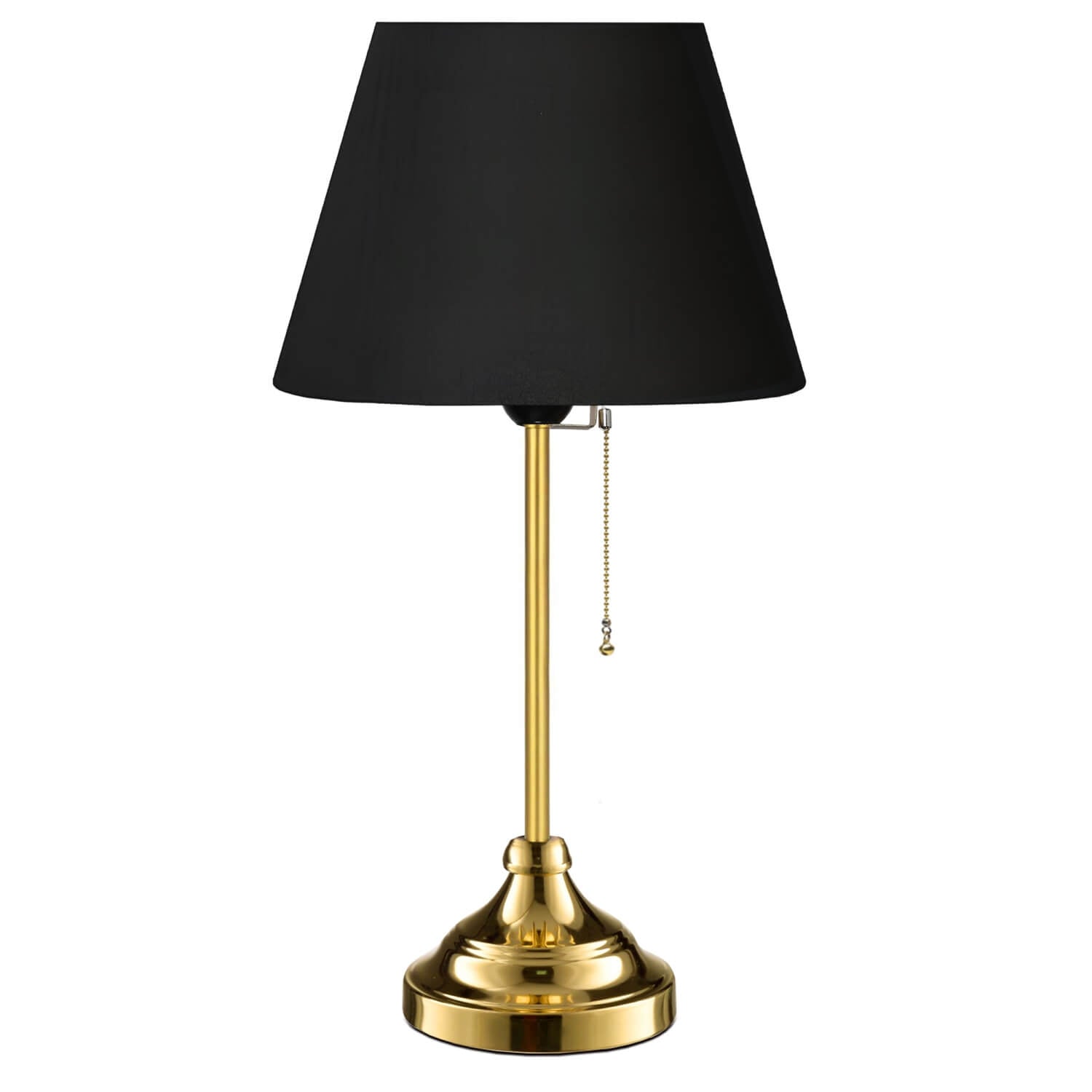 Edel Gold Body Black Shade Lampshade | ByLamp