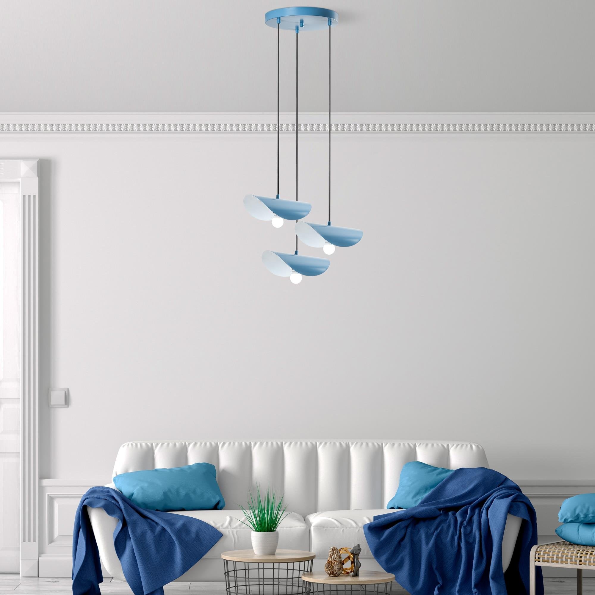 Eğer MR 964 Açık Mavi Sıvama Sarkıt Aydınlatma | ByLamp