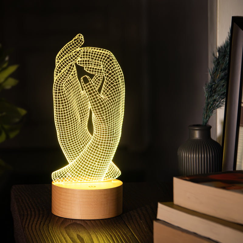 3D hands gift led lamp