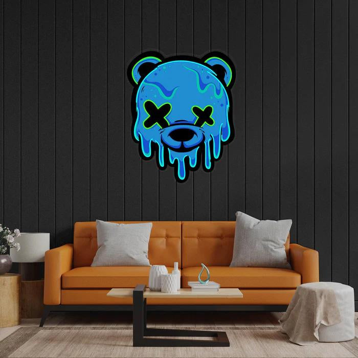 Melting Bear Neon Lamp