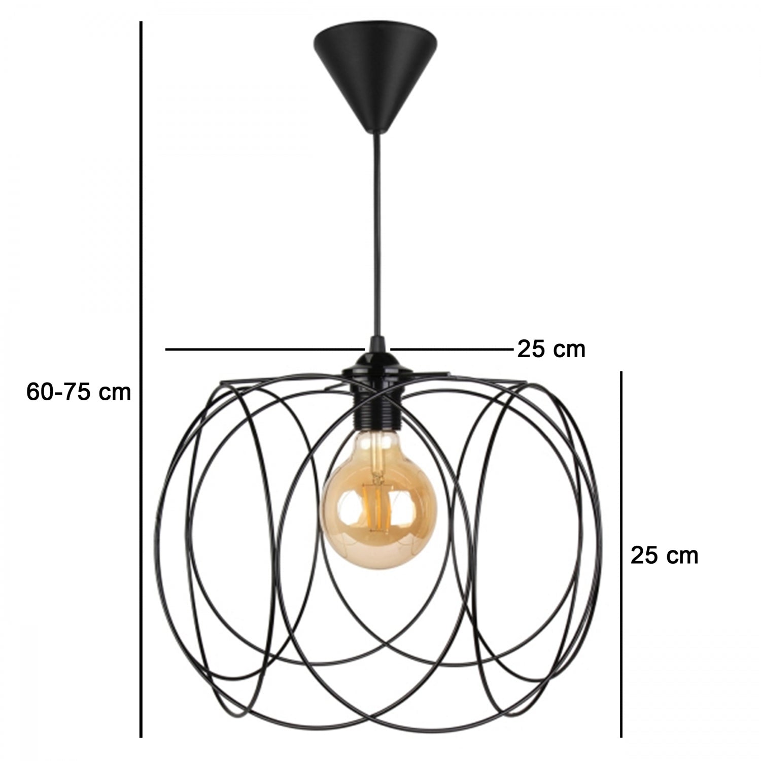 Evo Eskitme Otantik Tel Sarkıt Lamba | ByLamp