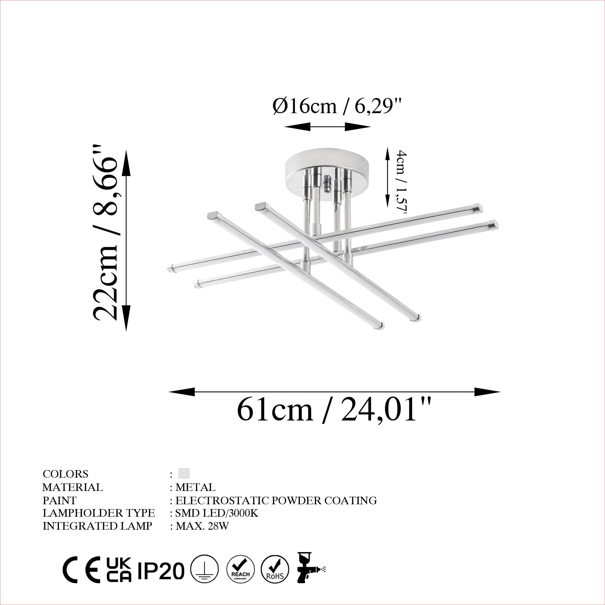 Exhaust 13662 Led Plafonyer Aydınlatma | ByLamp