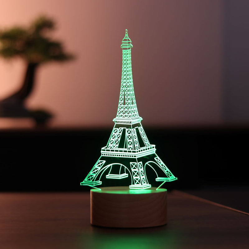3-D-Eiffel-LED-Tischlampe