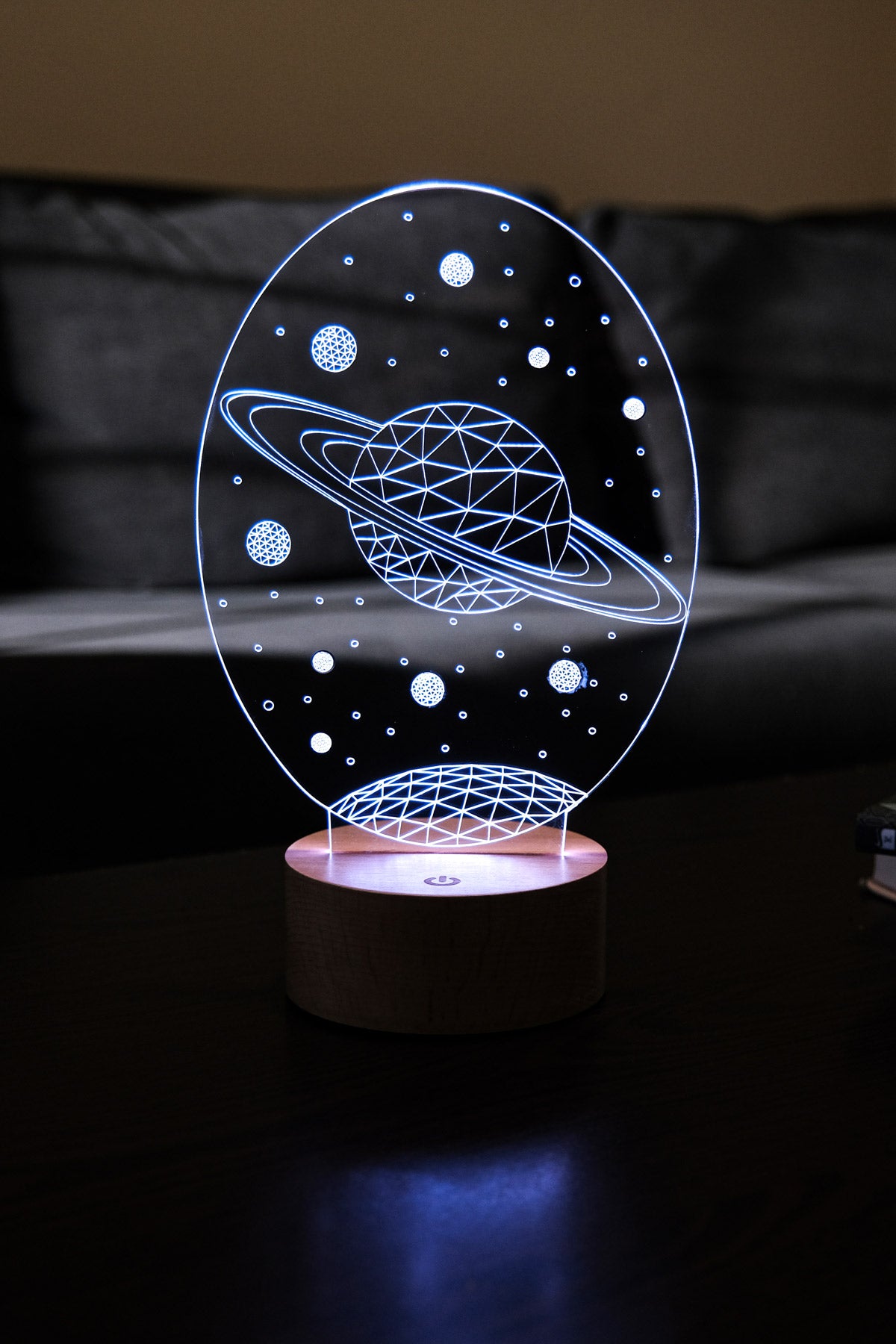 3D Galaxy Saturn Night Light