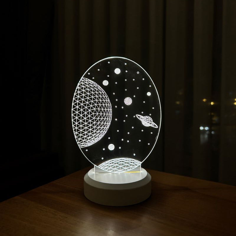 Lámpara de regalo de Galaxy Saturn 3D