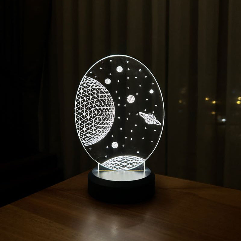 3D Galaxy Saturn Geschenklampe