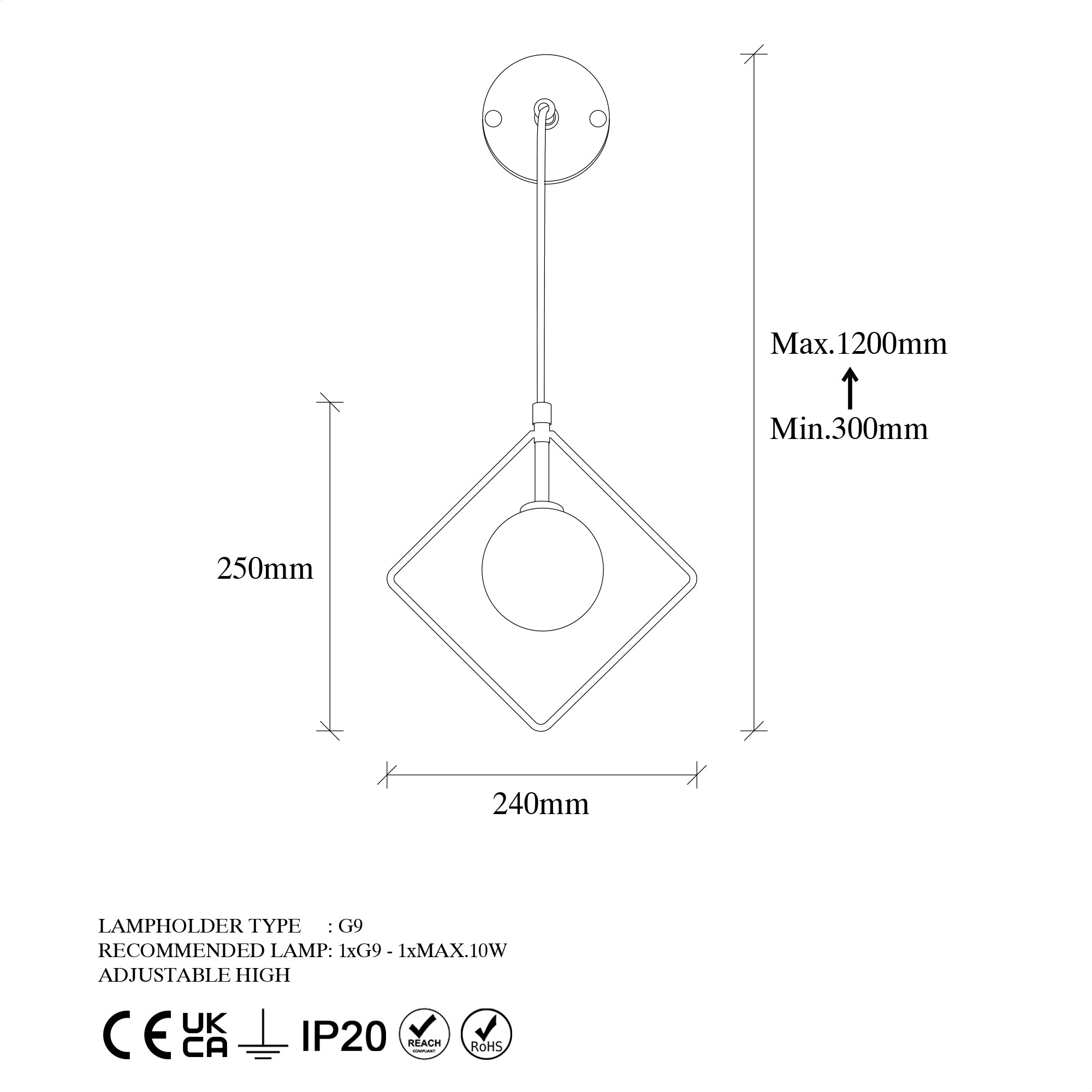 Geometri 11120 Cam Aplik | ByLamp