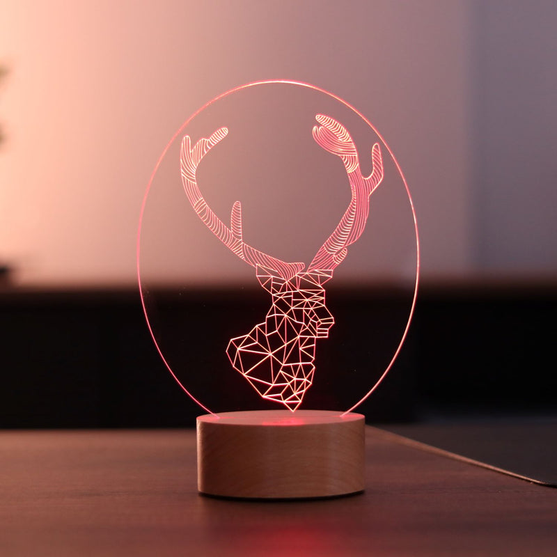 3D Deer Gift Table Lamp