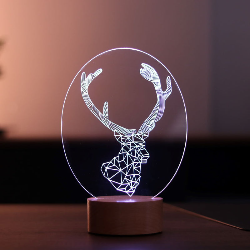 3D Deer Gift Table Lamp