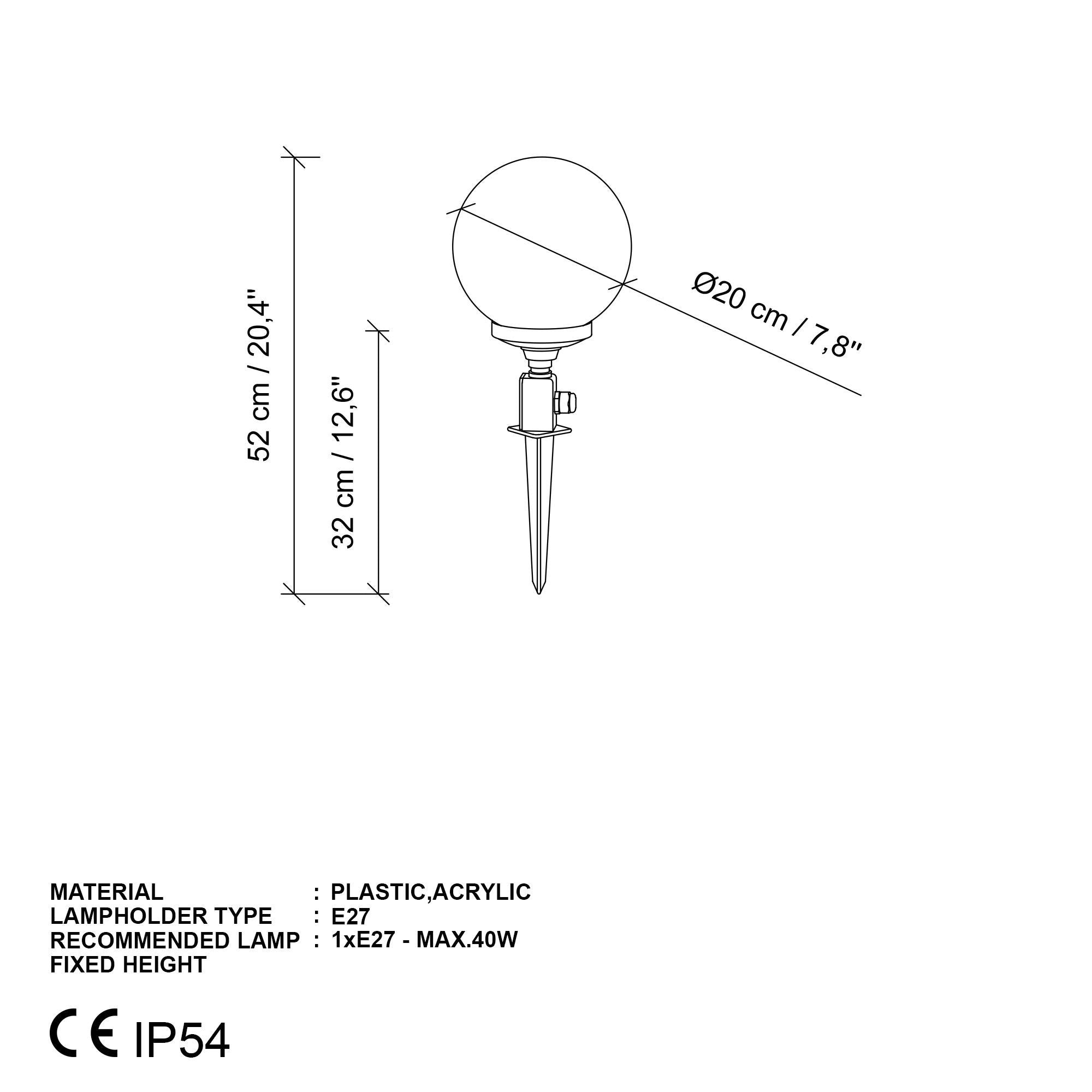 Gloria 14080 20 K Dış Mekan Aydınlatma | ByLamp