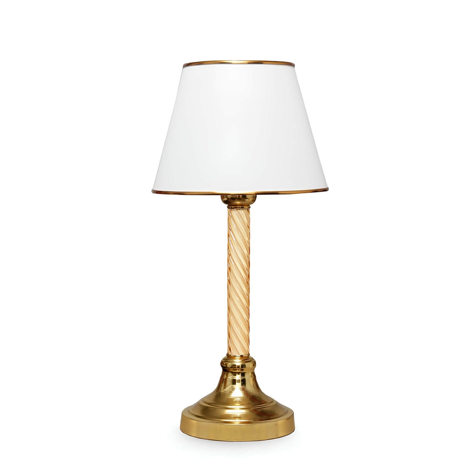 Gold-Legged White Decorative Lampshade Table Lamp | ByLamp