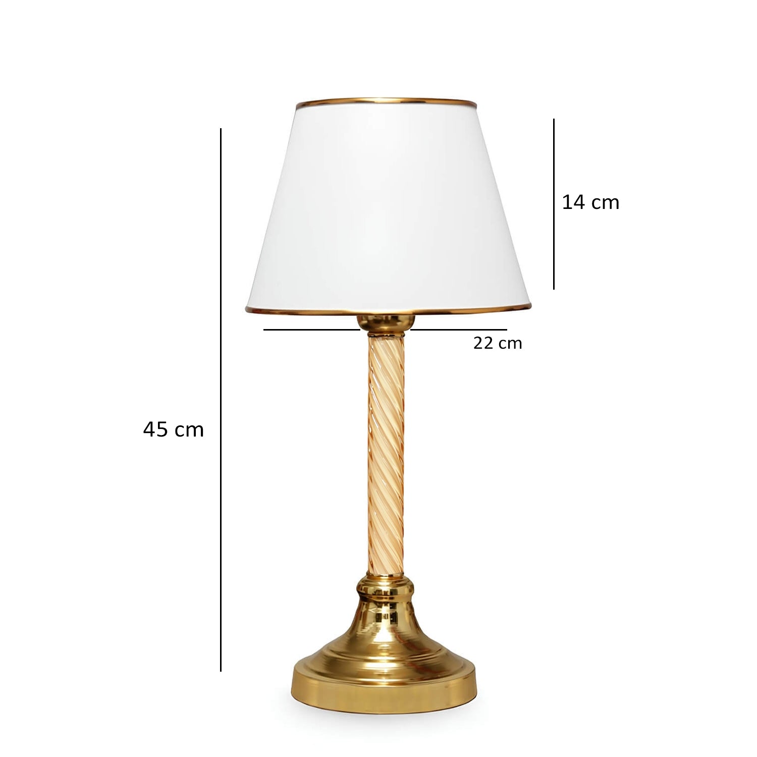 Gold-Legged White Decorative Lampshade Table Lamp | ByLamp