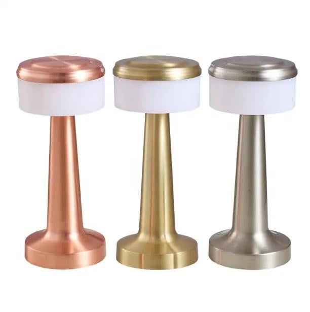 Gold Table Lamp Touch 3 Light Color Dimmable