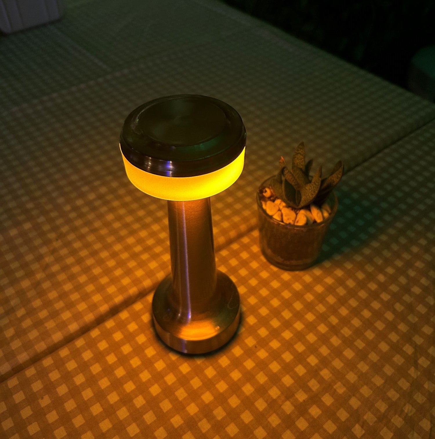 Gold Table Lamp Touch 3 Light Color Dimmable