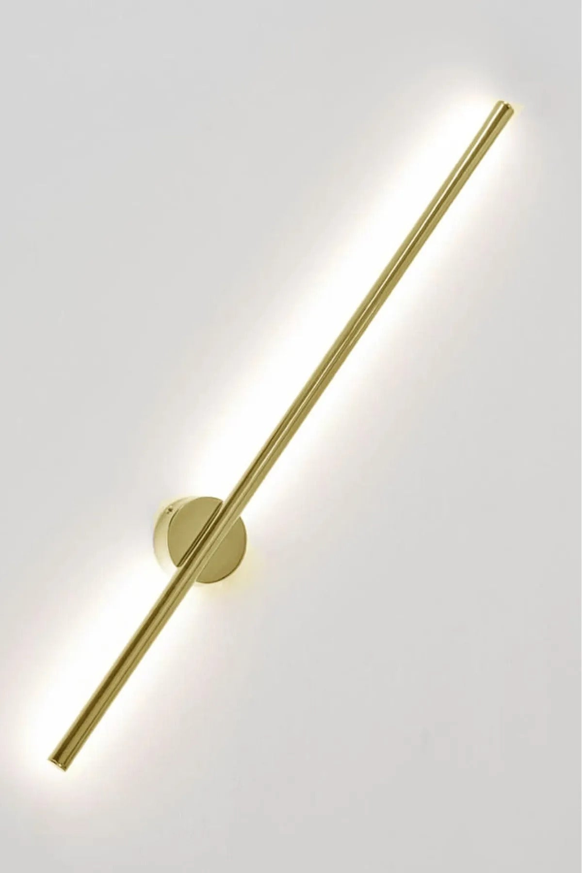 Reflective Wall Sconce Gold Color Fishing Rod Model