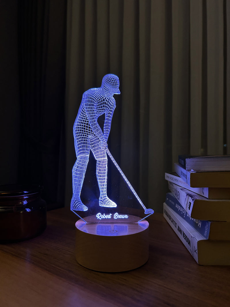 3-D Golving LED Table Lamp