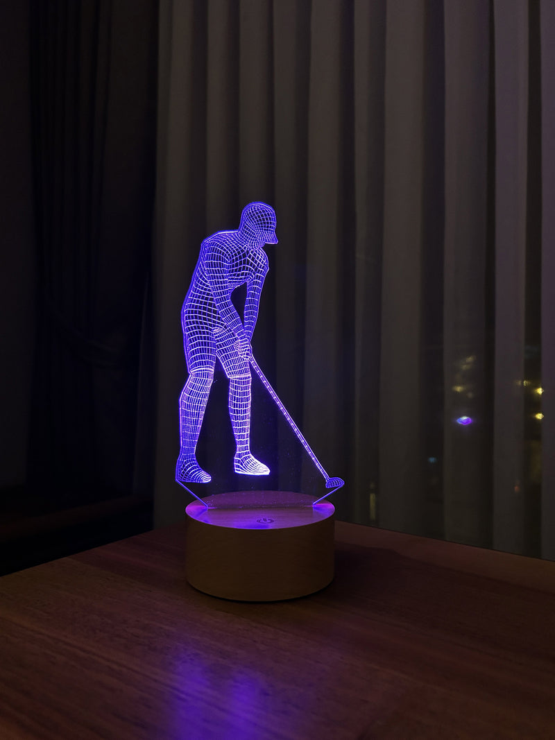 Lámpara de mesa del golfista 3D