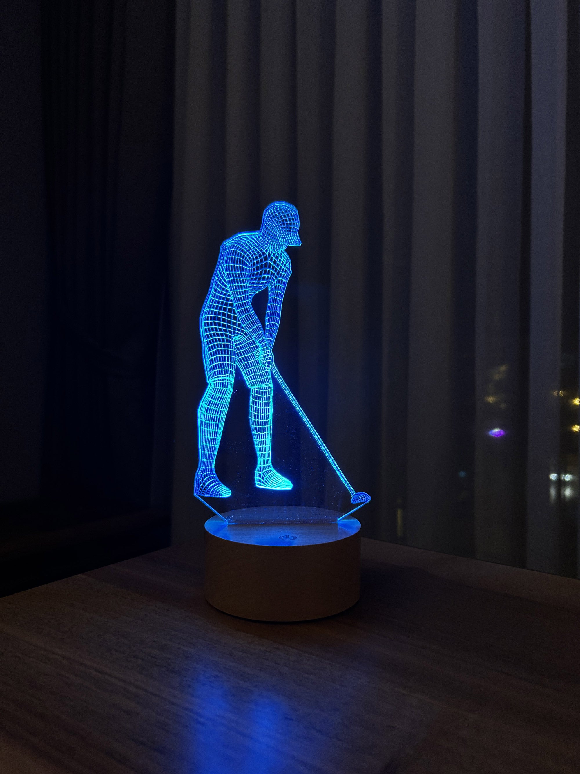 3-D Golving LED Table Lamp