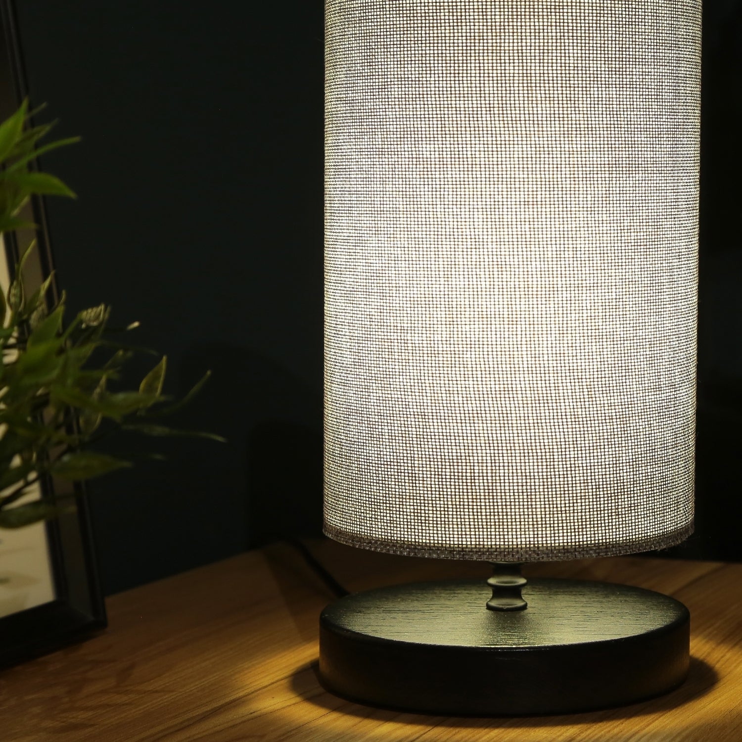 Grey Fabric Modern Lampshade Table Lamp | ByLamp