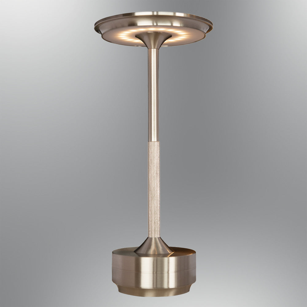 Gray Metal Table Lamp