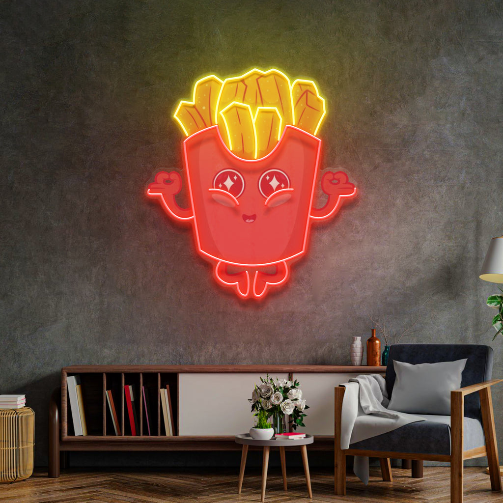 Patates Kızartması Neon Lamba | ByLamp