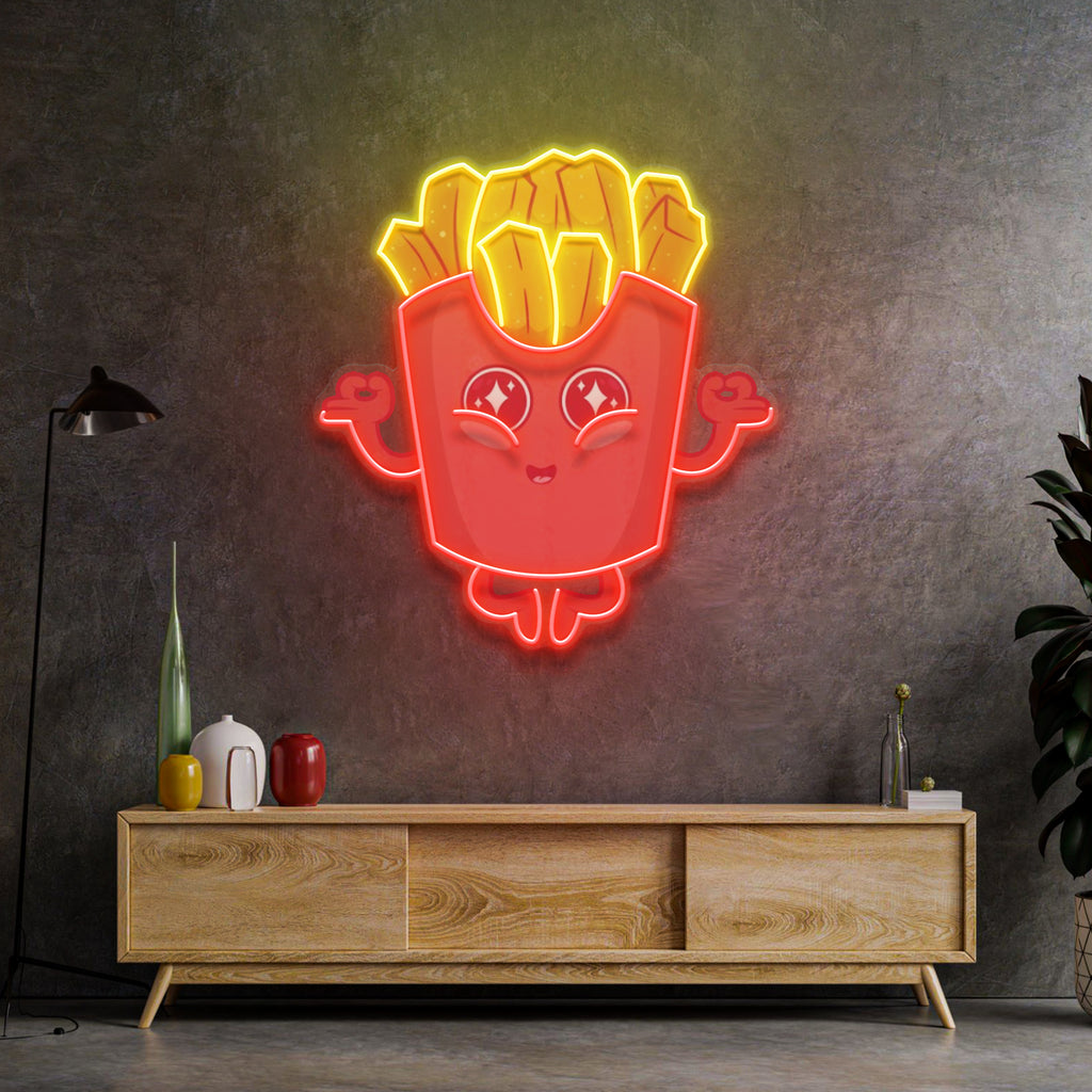 Patates Kızartması Neon Lamba | ByLamp