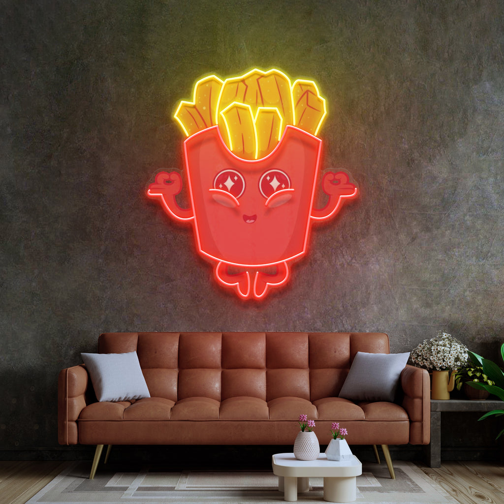 Patates Kızartması Neon Lamba | ByLamp