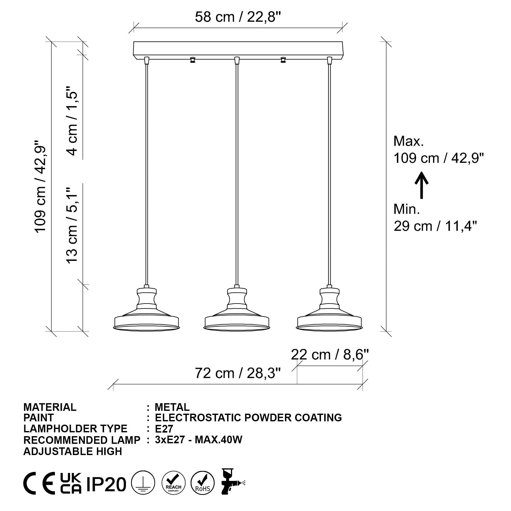 Güllü 182 Gold 2 Sıvama Sarkıt Aydınlatma | ByLamp