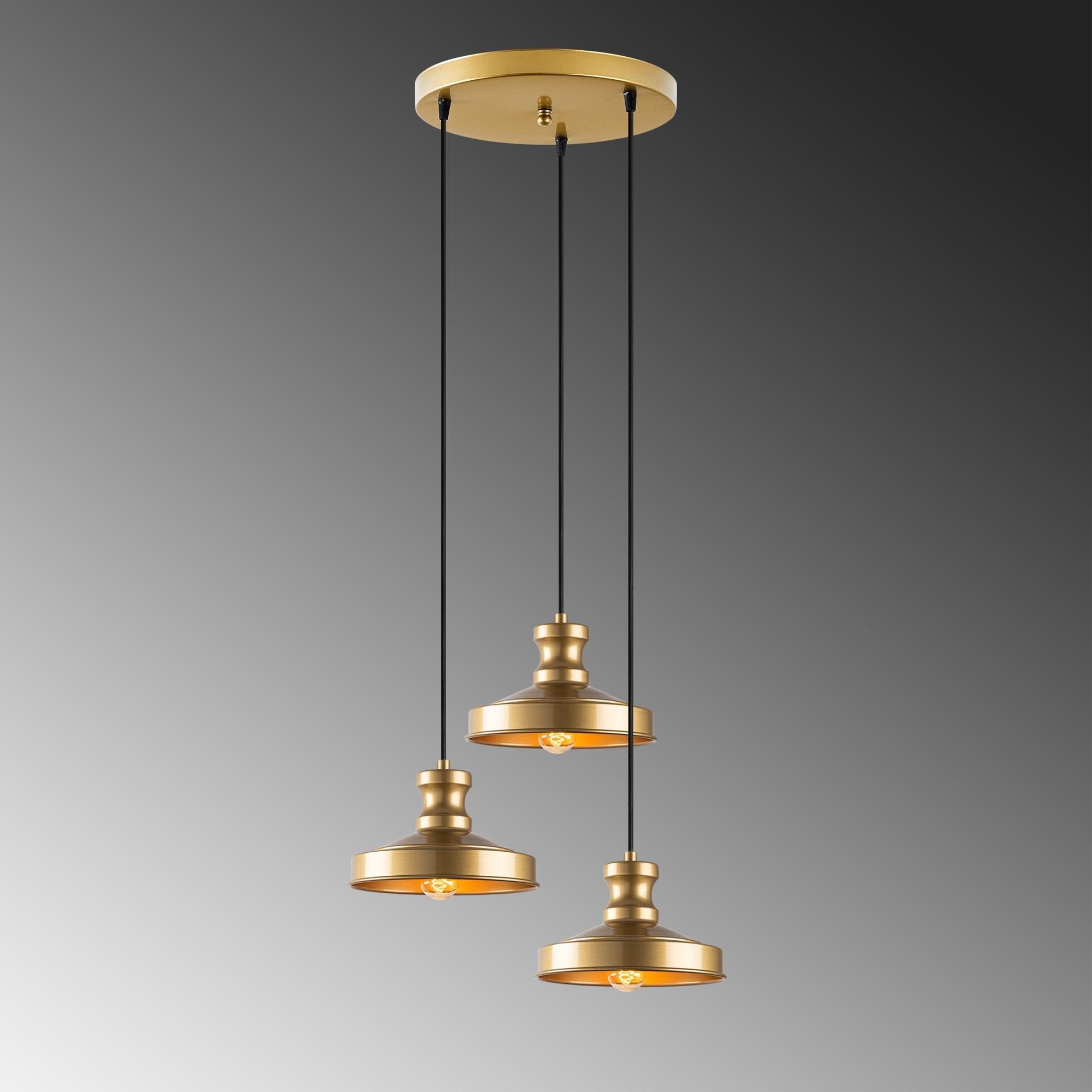 Güllü 182 Gold 3 Sıvama Sarkıt Aydınlatma | ByLamp