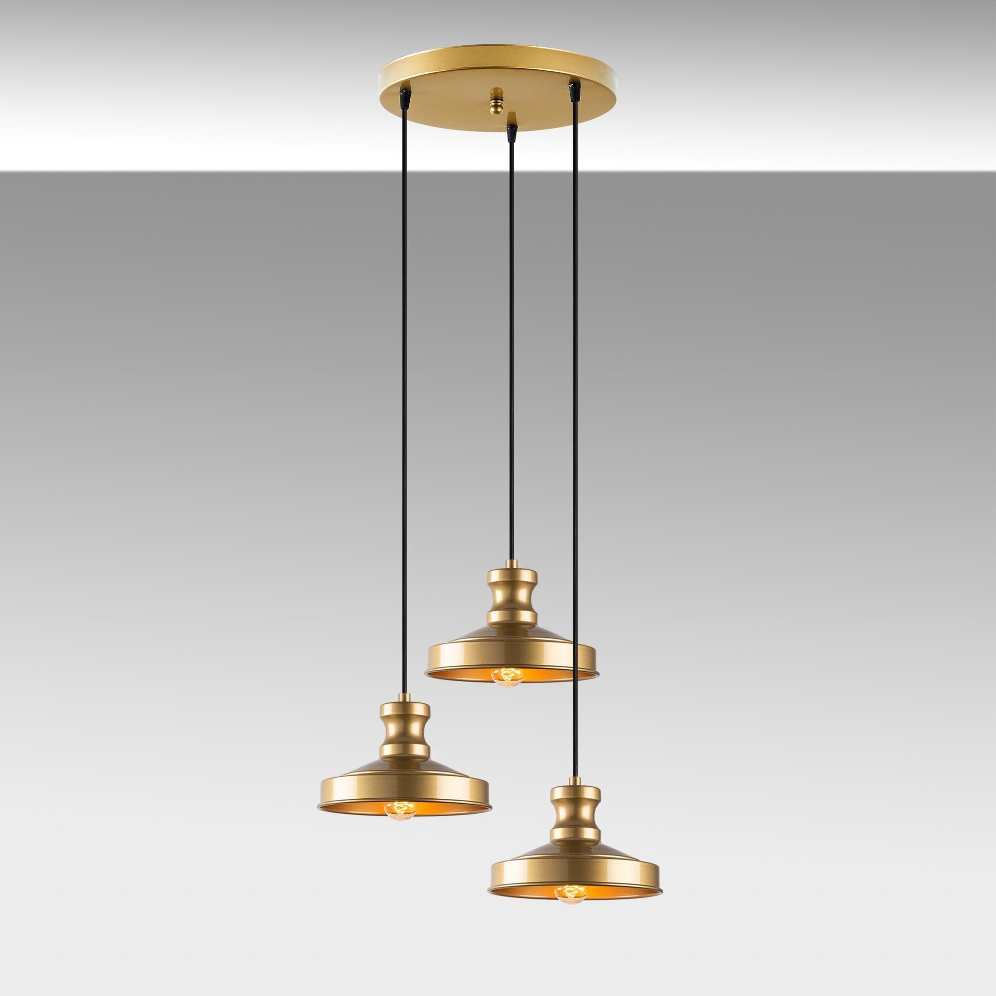 Güllü 182 Gold 3 Sıvama Sarkıt Aydınlatma | ByLamp