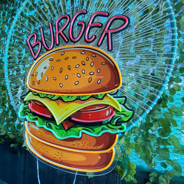 Hamburger Neon Lamba | ByLamp
