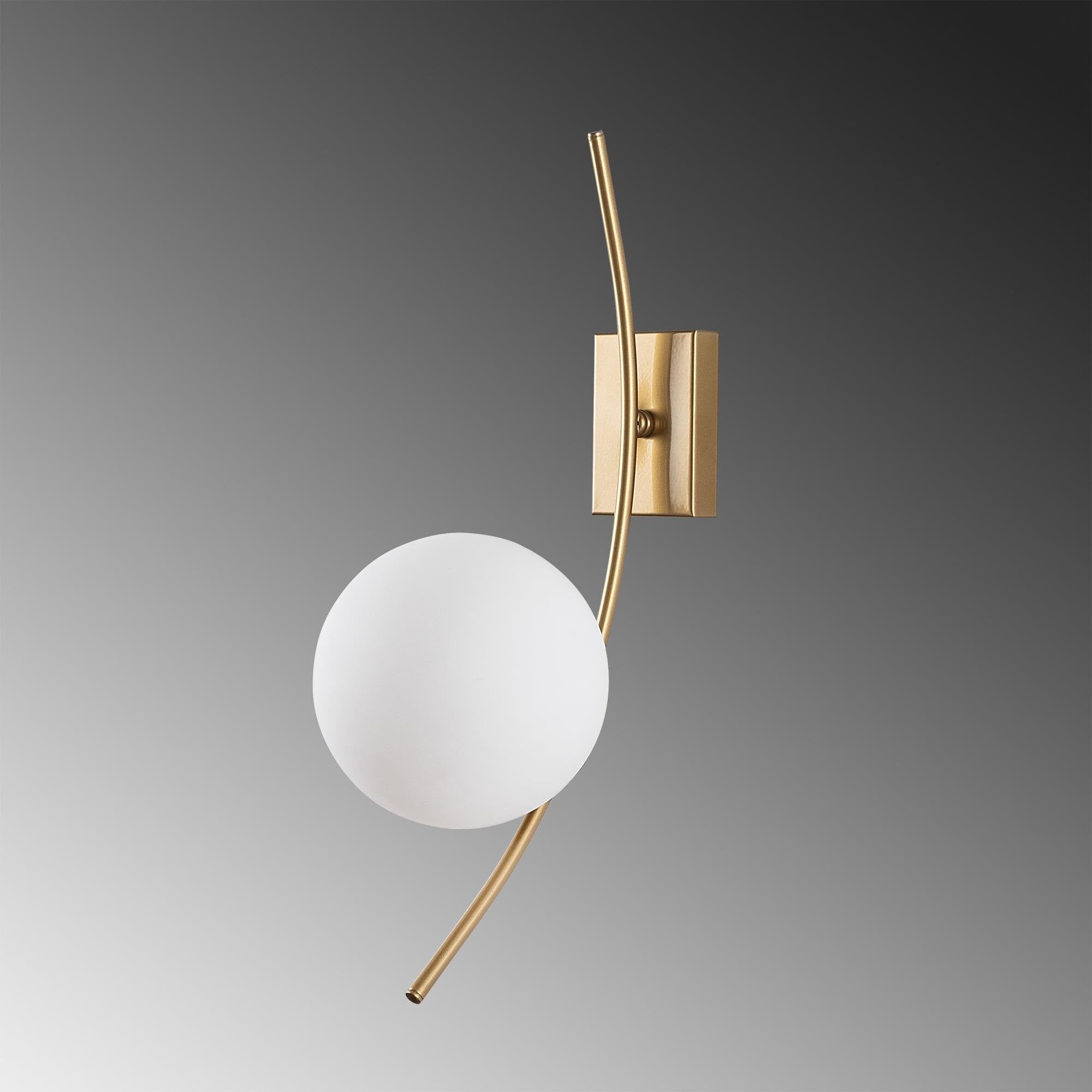 Hilal 3822 Cam Aplik Duvar Aydınlatma | ByLamp