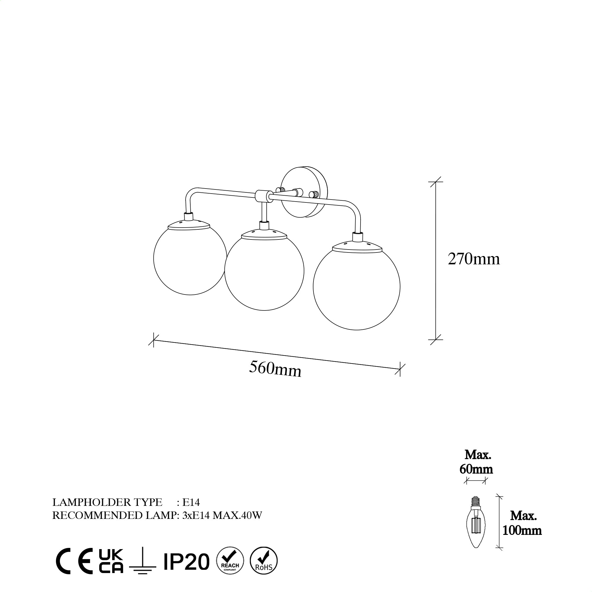 Horn 12208 Cam Aplik | ByLamp