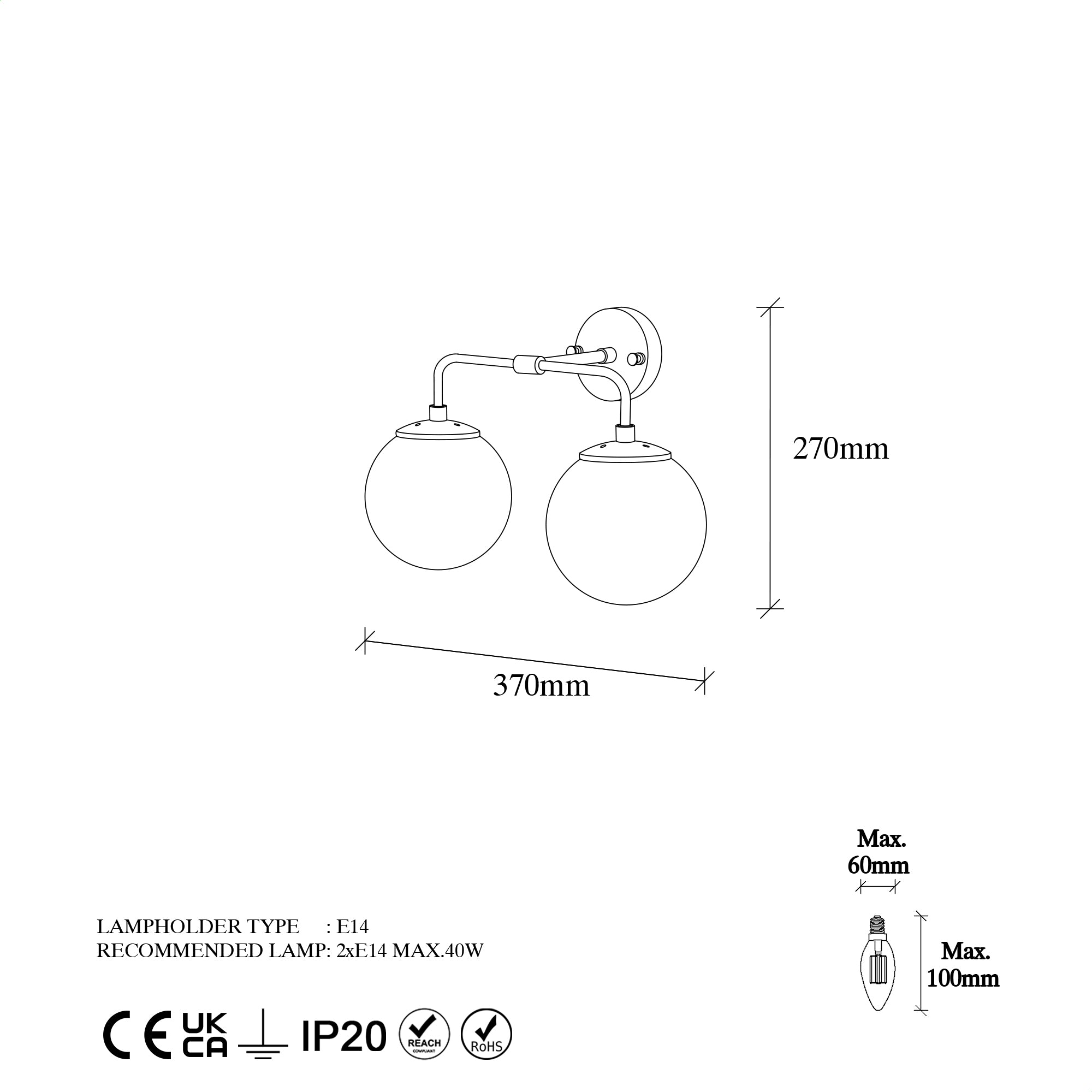 Horn 12210 Cam Aplik | ByLamp