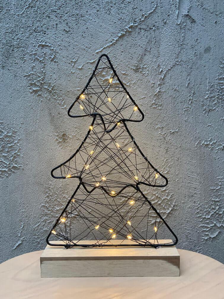 Işıklı Metal Çam Ağacı Lamba | ByLamp