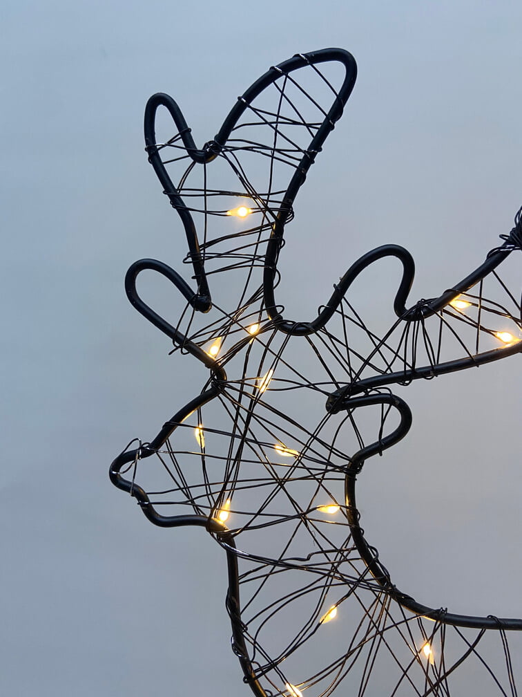 Işıklı Metal Geyik Lamba | ByLamp