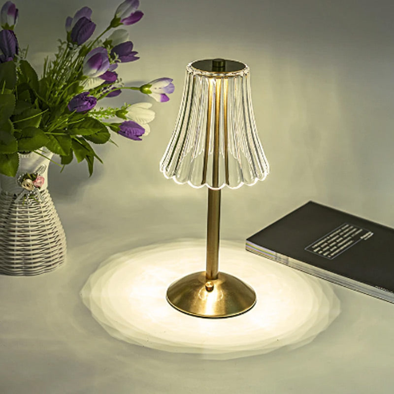 Nordic Style Crystal Table Lamp Touch 3 Light Color Dimmable