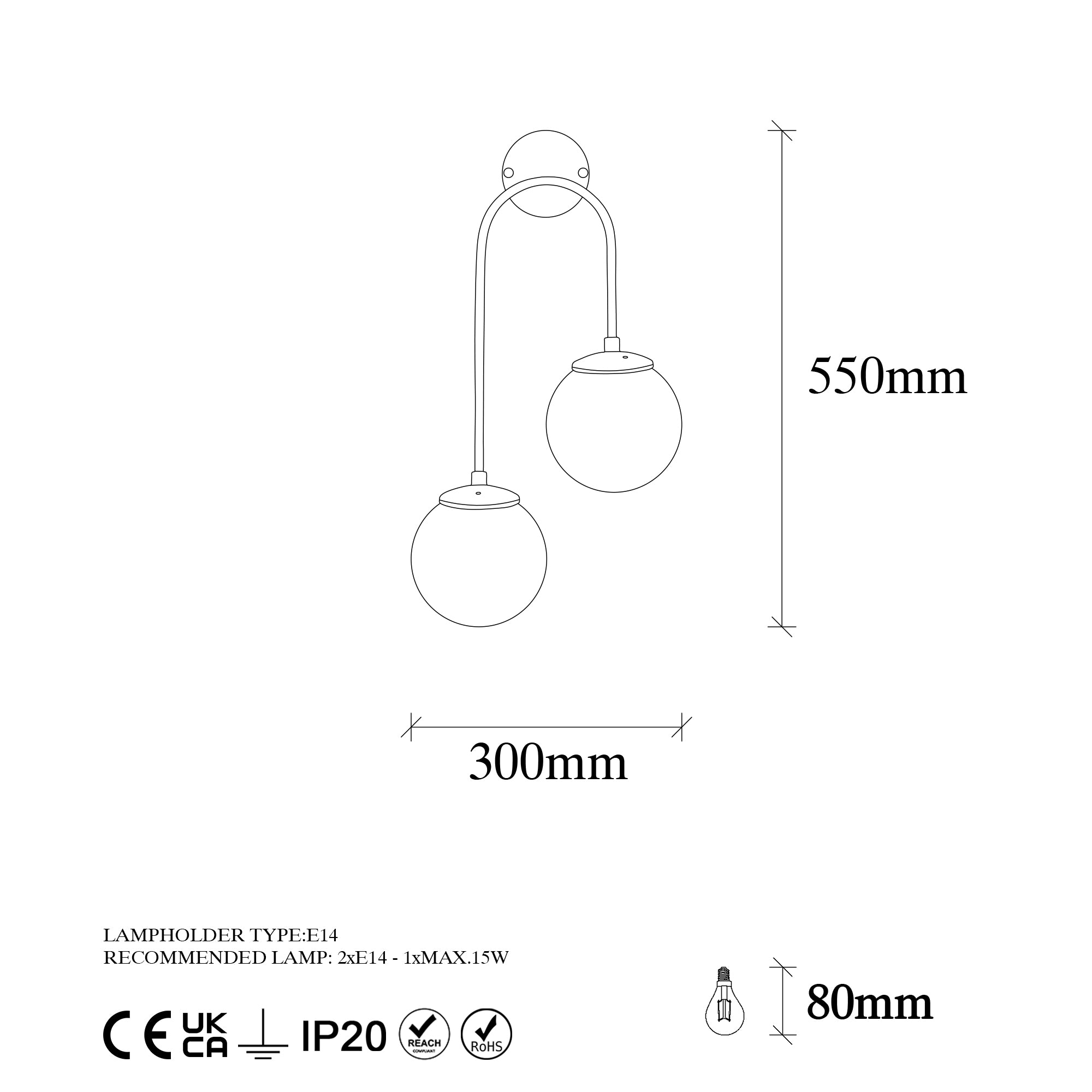 Jewel 10570 Cam Aplik | ByLamp