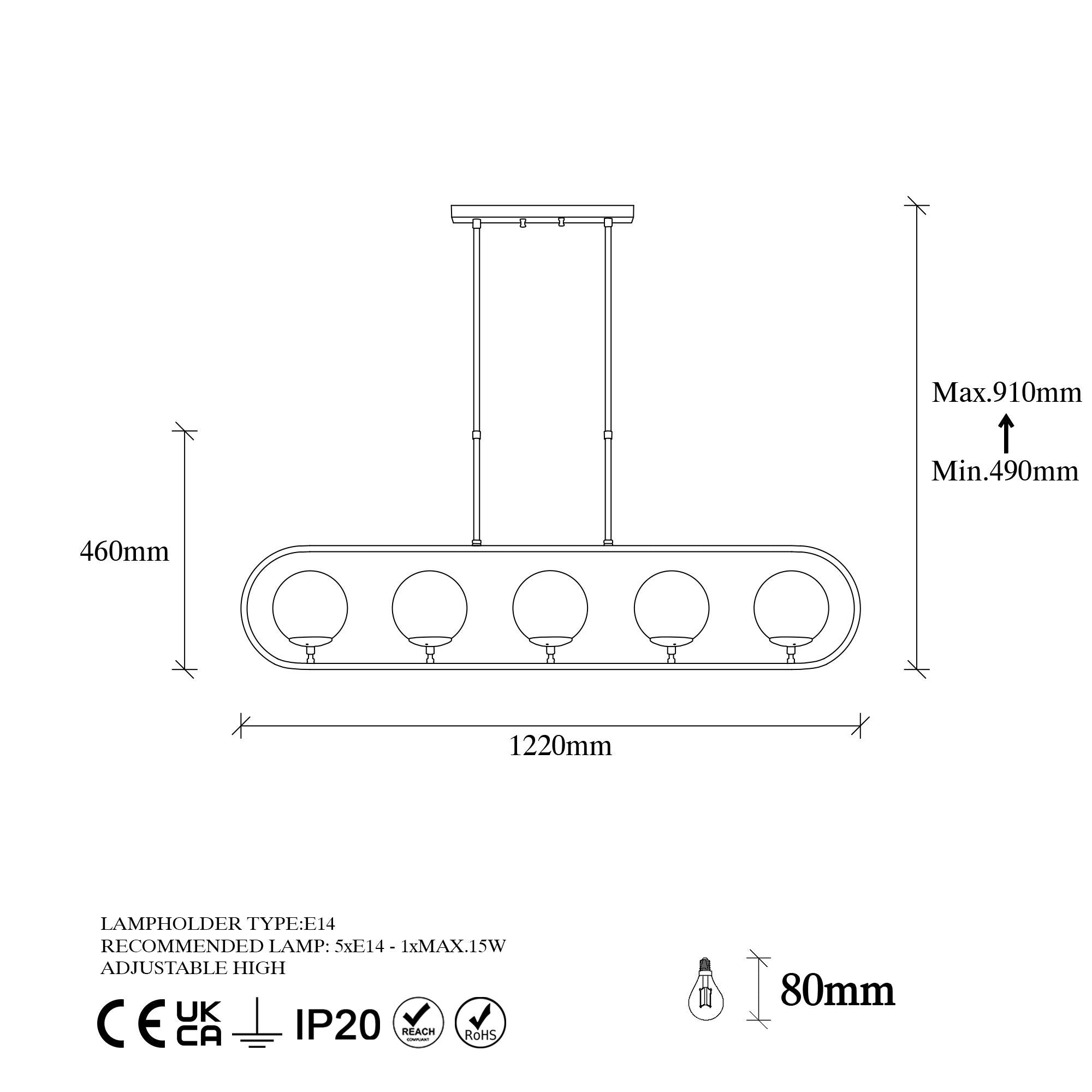 Jewel 10610 Cam Avize Aydınlatma | ByLamp